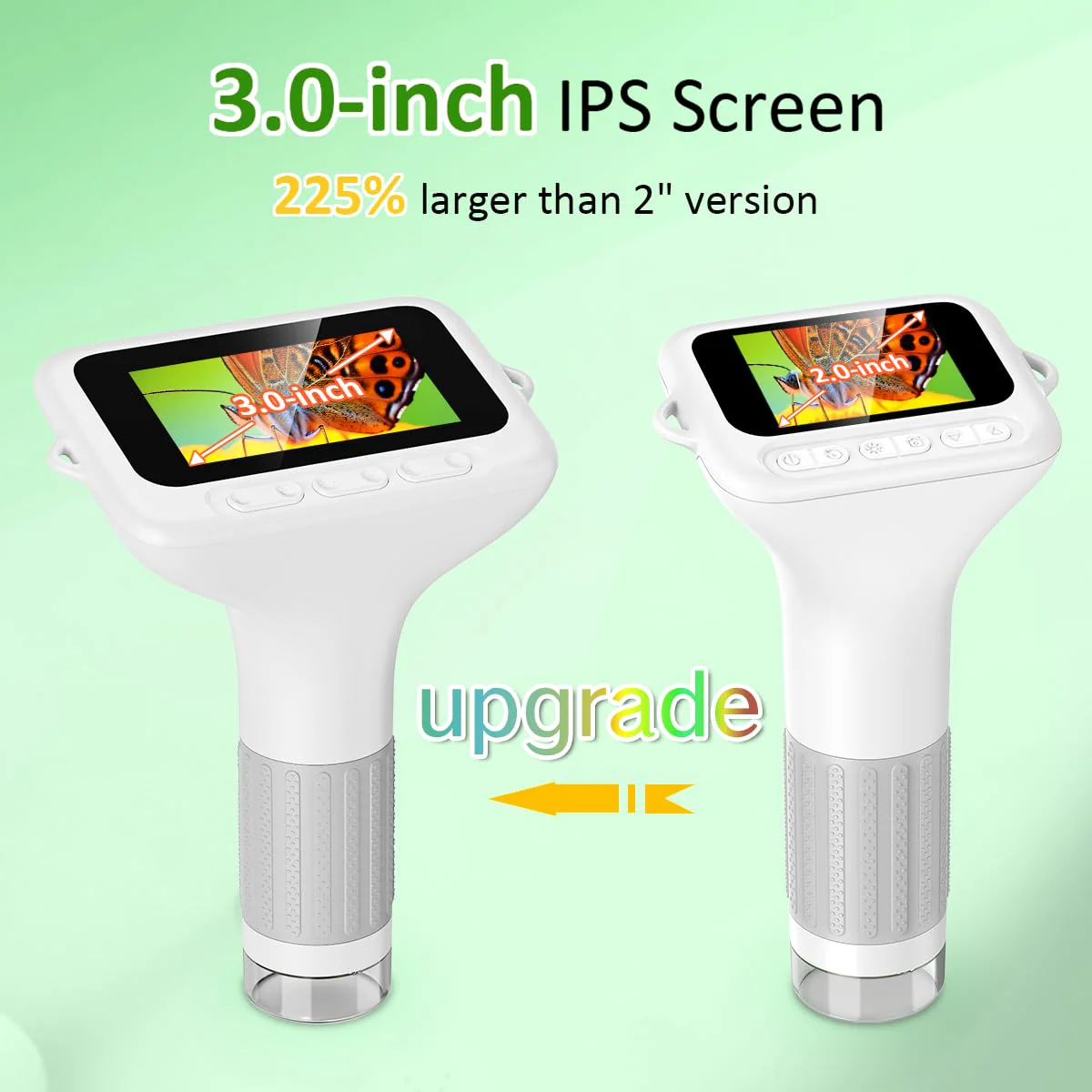 1000X Handheld Microscope for Kids, 3'' Digital Kids Microscope with Adjustable Light, Easter Pocket Portable Micro Scope, Stem Toys for Ages 5-7 8-12 Teen Boys and Girls Educational Gifts, White 3-inch - Image 4
