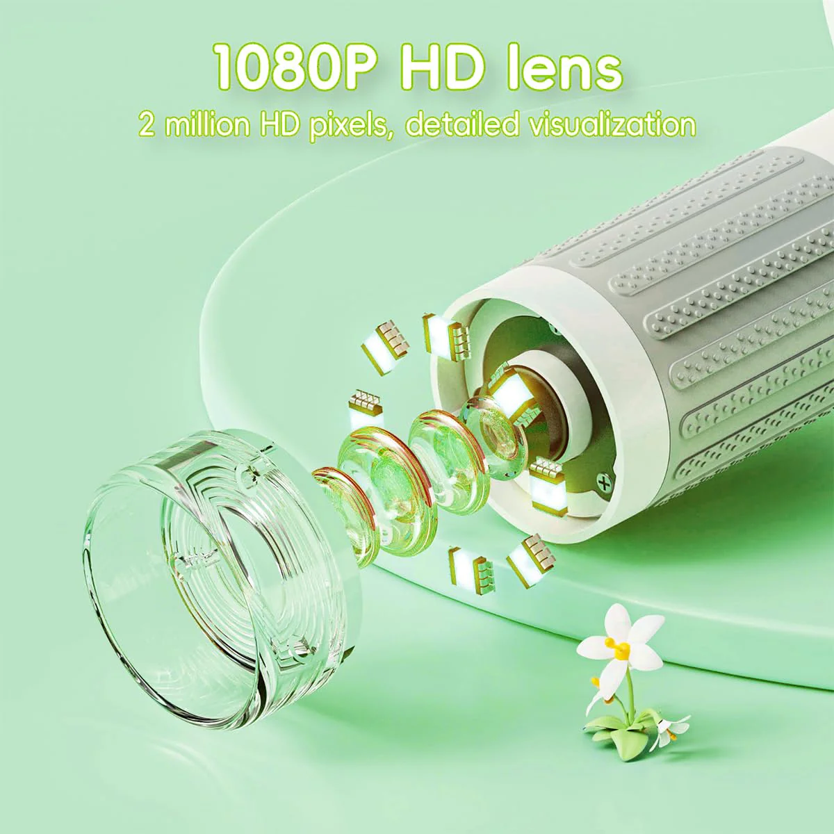 1000X Handheld Microscope for Kids, 3'' Digital Kids Microscope with Adjustable Light, Easter Pocket Portable Micro Scope, Stem Toys for Ages 5-7 8-12 Teen Boys and Girls Educational Gifts, White 3-inch - Image 7