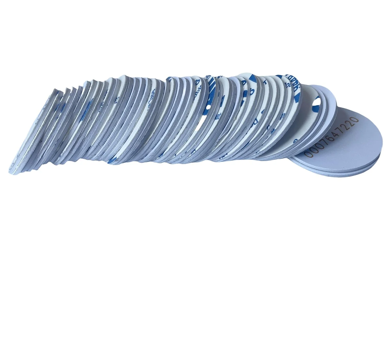 100pcs Ф25mm 125KHz sticker coin EM4100 RFID Induction Round tag card Waterproof - Image 2
