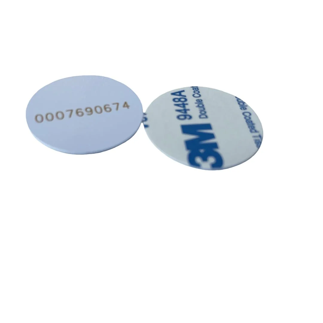 100pcs Ф25mm 125KHz sticker coin EM4100 RFID Induction Round tag card Waterproof - Image 3