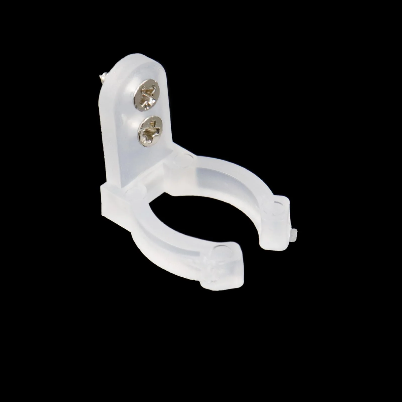 100Pcs 1/2 Inch LED Rope Light Clips Holder Cable Clips with Screws for Hanging Christmas Light String Lights Outdoor Wedding Patio LED Light Wall Mount 1/2 Inch(12mm) Transparent - Image 5