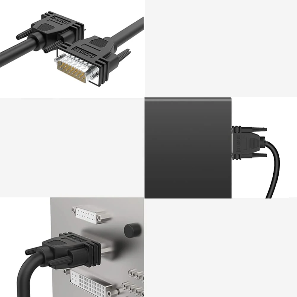 10ft DB15 RS232 15 Pin Serial Extension Cable, Male to Female 15-Pin Gold Plated Connecter Straight Through Cord - Image 9