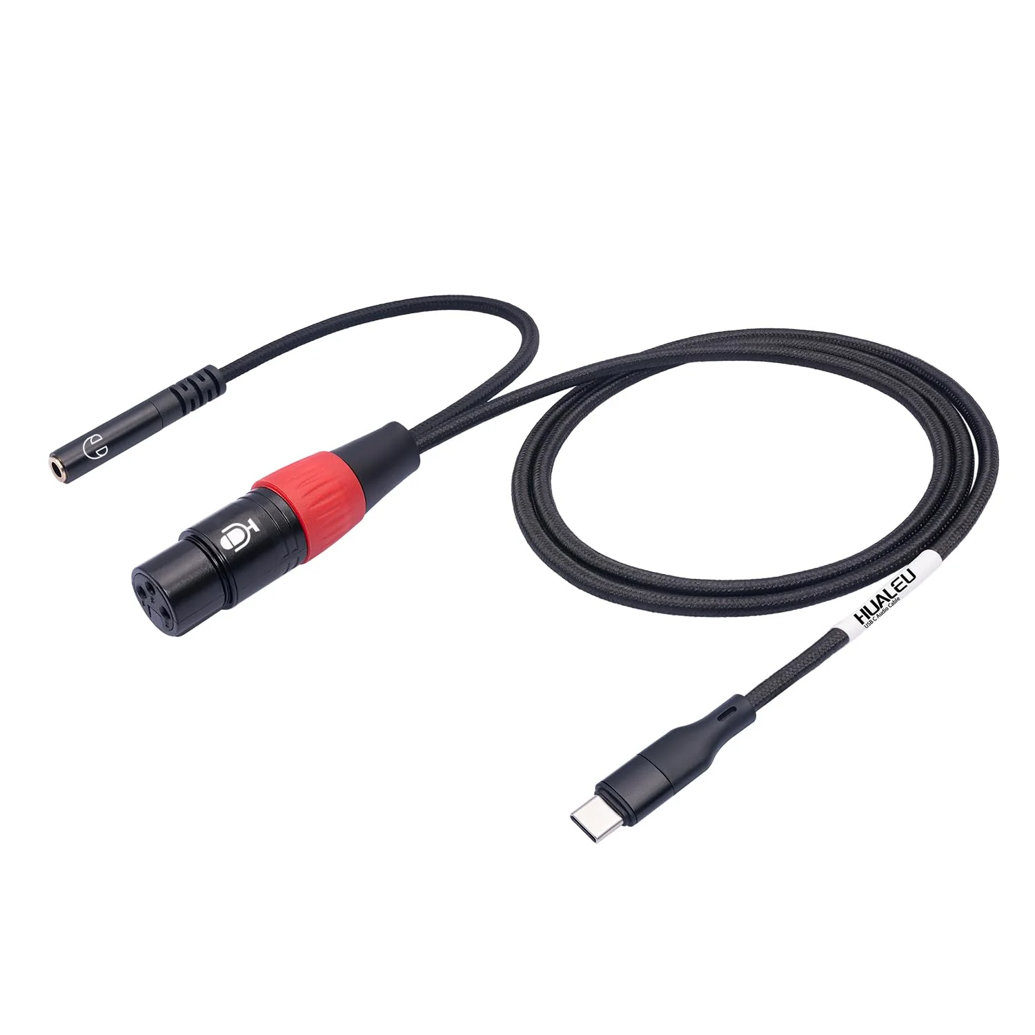 10FT USB C to XLR Female Microphone Cable & 3.5mm (1/8") Female Stereo Out Adapter,USB C to 3.5mm Headphone Cable&XLR Female Microphone Record Cable for iPhone 15 Garageband,Tablet,Laptop 10 feet - Image 6