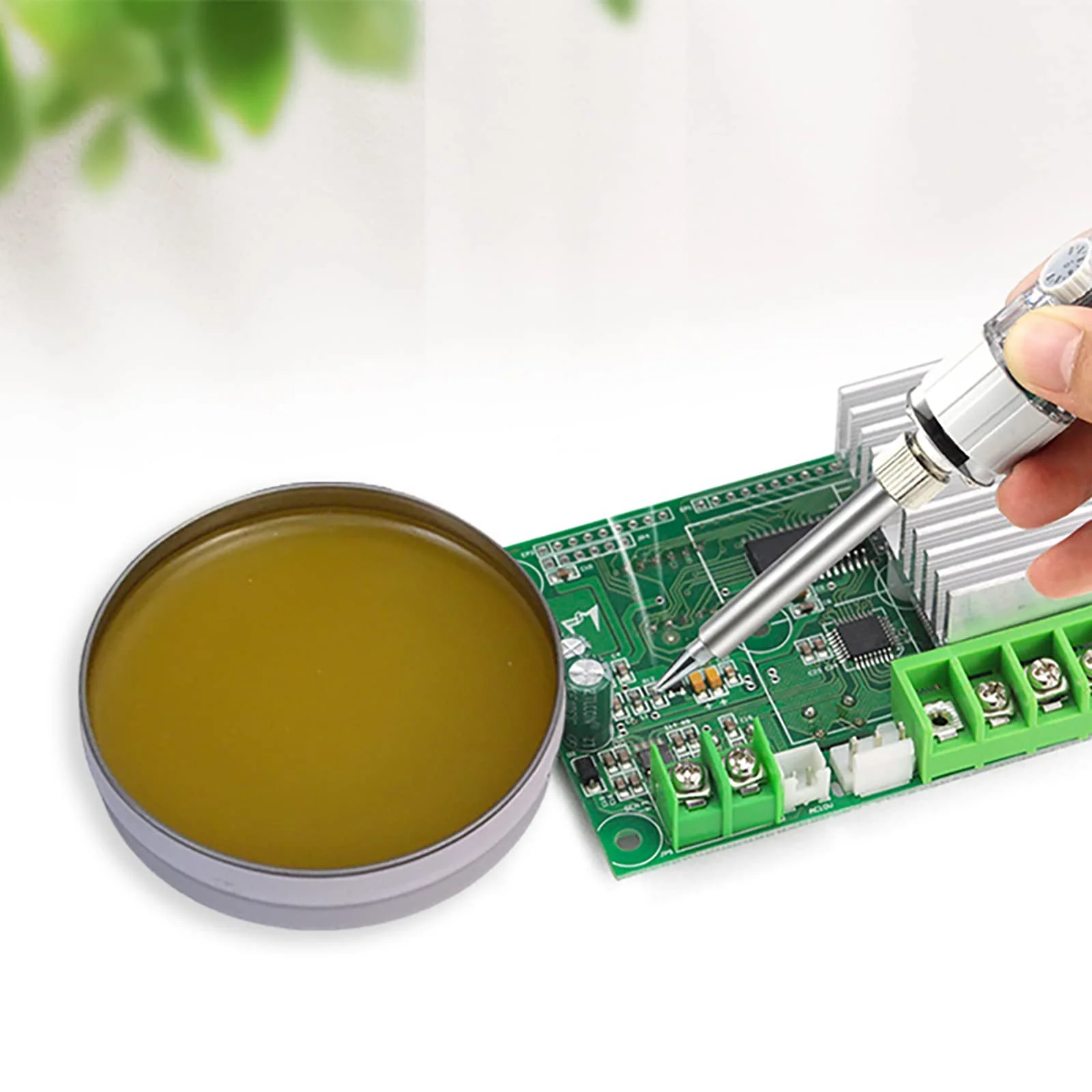 10g Solder Flux, Soldering Flux Paste, No-Clean Solder Grease, Professional Mechanic Welding Repair, For Electronics, Mobile Phone, Home Appliance, Computer Motherboard (0.35oz Jar) - Image 6