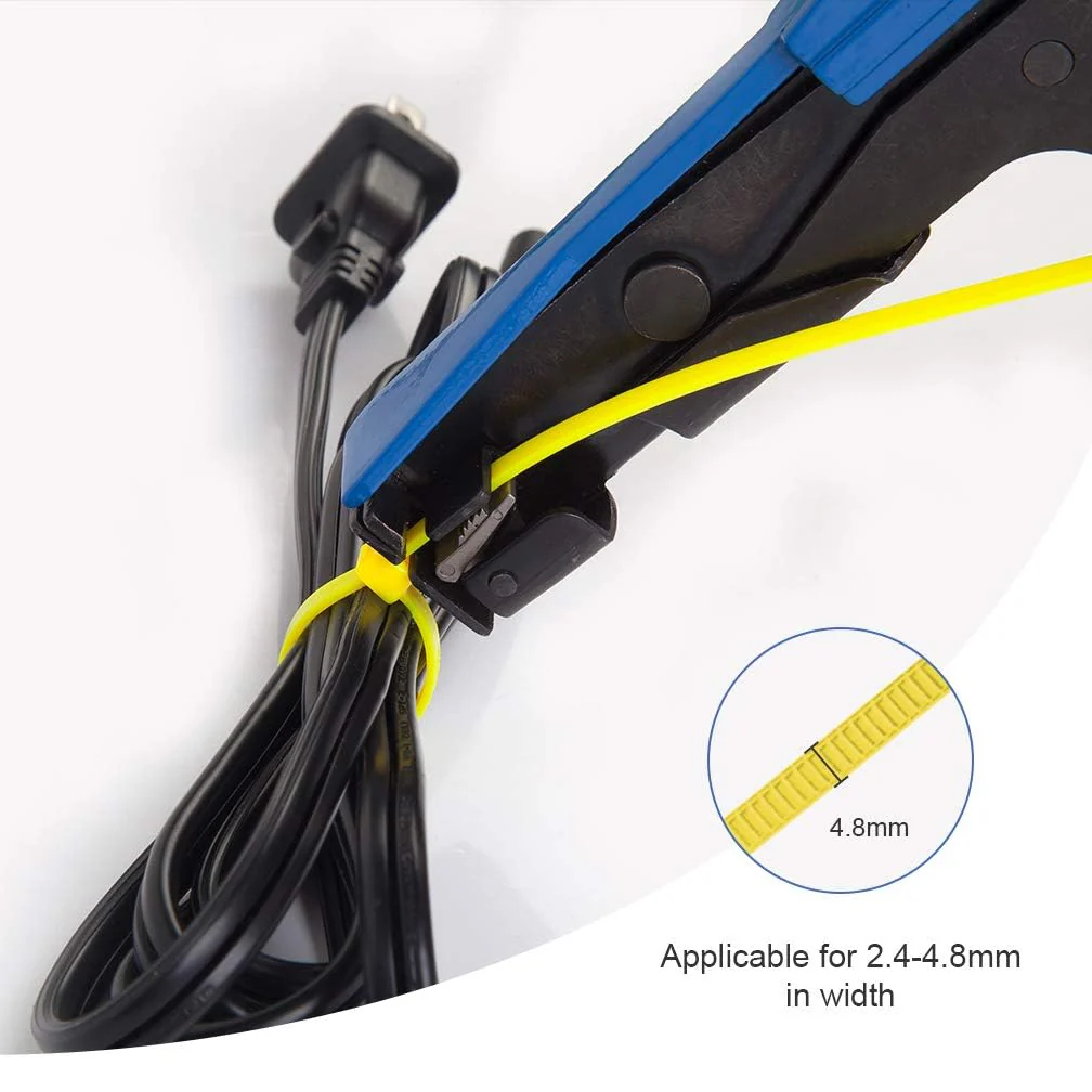 10Gtek Cable Tie Gun - Fastening and Cutting Tool with Handle Special for Nylon Cable Tie Fasten and Cut Cables in Blue - Image 7