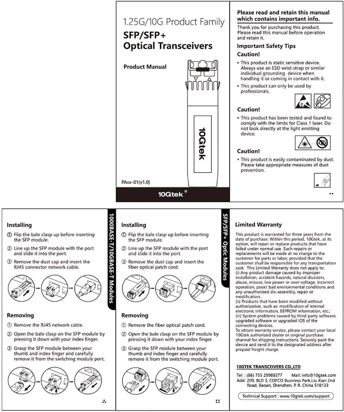 10Gtek [Pack of 2] HP Compatible 1G SFP RJ45 Transceiver J8177B/ J8177C, 1000Base-T Copper Module, up to 100 Metres 1000Base-T: 100m - Image 5