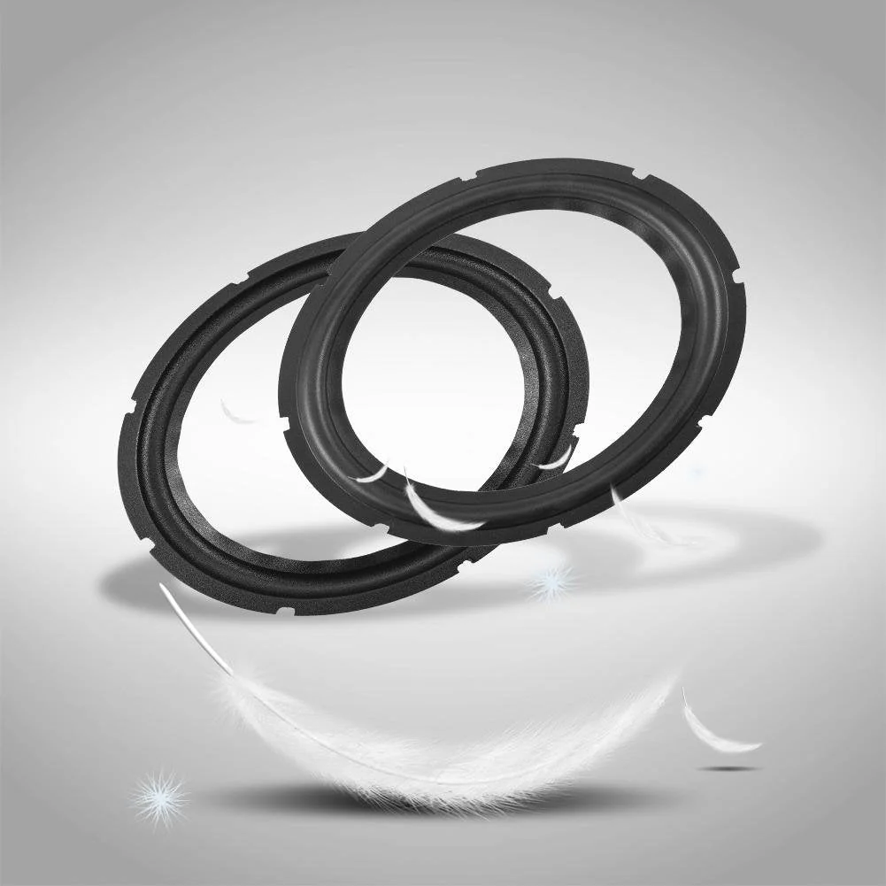 10inch Perforated Speaker Rubber Speaker Subwoofer Surround Rings Replacement Parts for Speaker Repair or DIY(2 pcs) 2 pcs - Image 4
