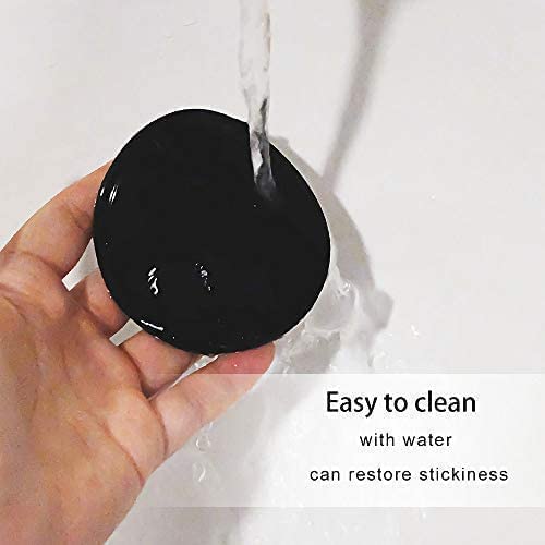 10pack Removable Silicone Sticky Anti-Slip Gel Pads Magic Gel Mat Stick to Car Dashboard Glass Mirrors Metal Tile Wall Kitchen Cell Phone Stand Recipe Holder Non-Slip Rug Pet Bowl Mat Pad - Image 6
