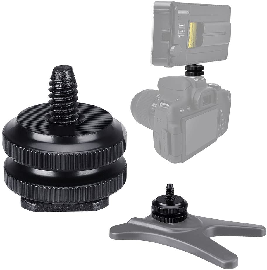 10pcs 1/4 Inch Cold Shoe Mount Adapter and Hot Shoe Flash Stand Adapter Kit for DSLR Camera Rig, Camera Flash Shoe Mounts for Light Tripod - Image 4