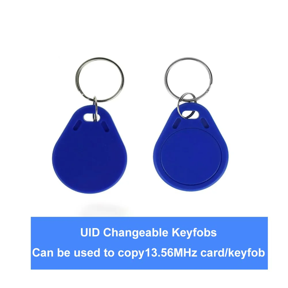 10pcs 13.56MHz UID Rewritable IC Clone Smart Key Fobs,Blank Tag Writable Readable,Access Control RFID Tag Token,Access Control Key Card Used to Copy/Clone Card Keyfob - Image 3