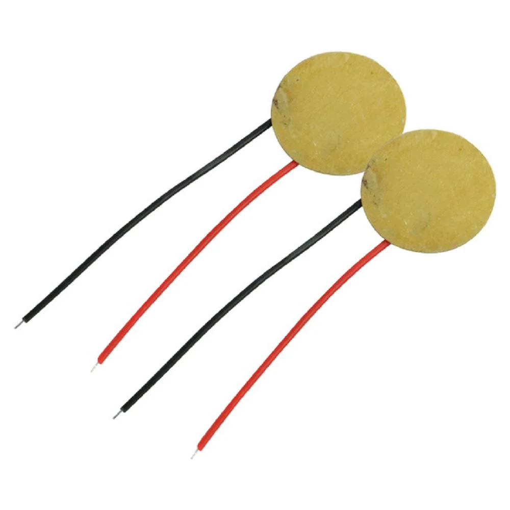 10PCS 15MM/20MM Piezo Elements Sounder Sensor Trigger Drum Disc 6.5KHZ + wire copper (15MM) - Image 2