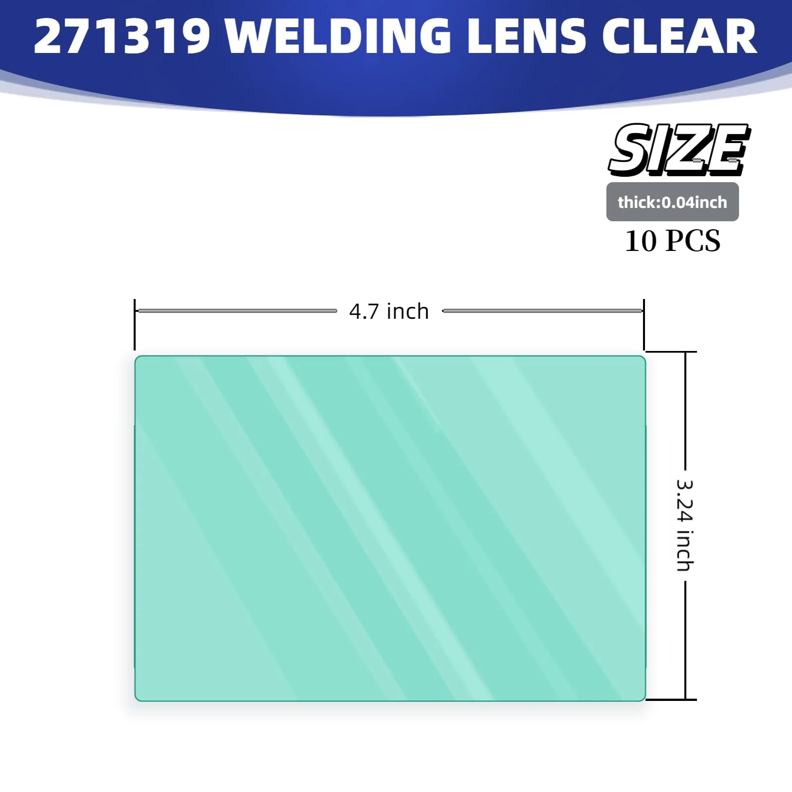 10pcs 271319 Helmet Clear Inside Cover Lens Compatible Digital Infinity Series Welding Helmet - Image 3