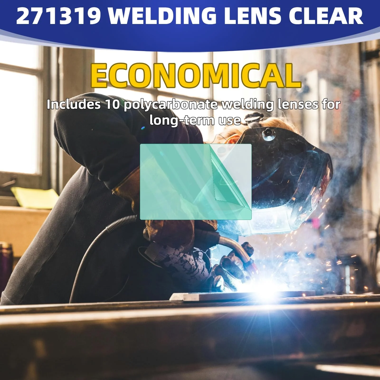 10pcs 271319 Helmet Clear Inside Cover Lens Compatible Digital Infinity Series Welding Helmet - Image 5