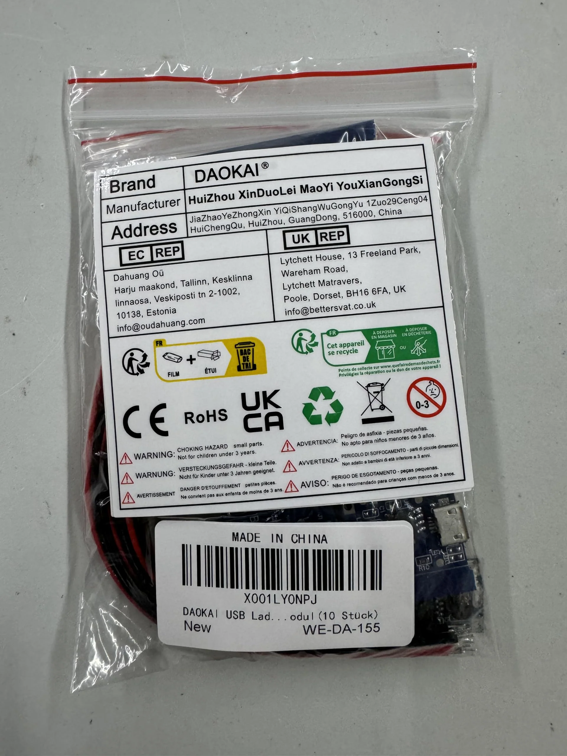 10Pcs 5V Step Up Board Lithium Battery Charging Protection Board Step Up Power Module 134N3P Charger Board LED Indicator for DIY Charger with 24AWG Cable - Image 8