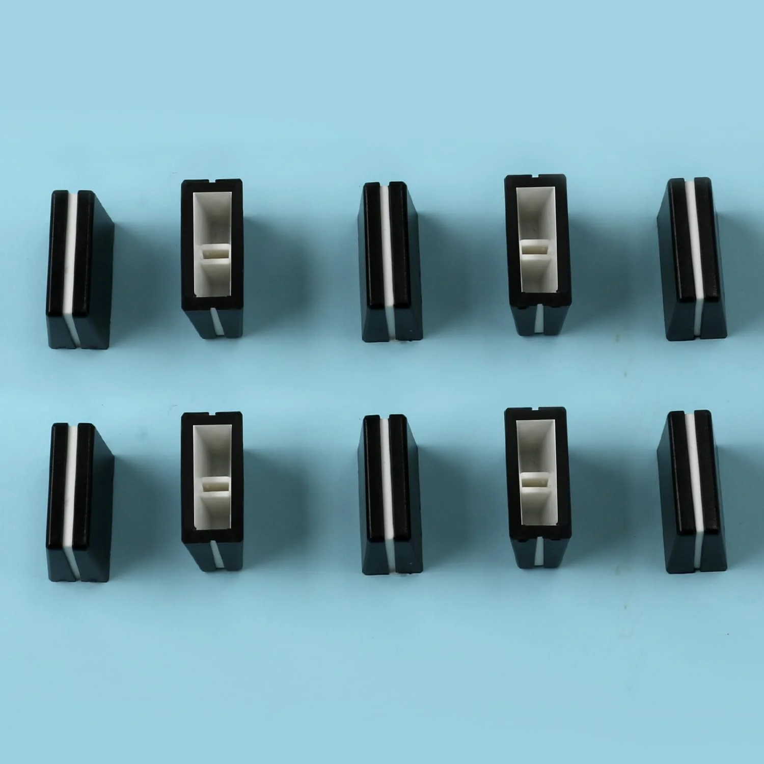 10pcs Fader Caps, Fader Caps Mixer Slider Fader Knobs for Pioneer DJM350, 400, 500, 700, 750, 800, 850, 900NEXUS, 900SRT, 900NXS2, 2000, 2000nexus Easy to Install (Black) - Image 6