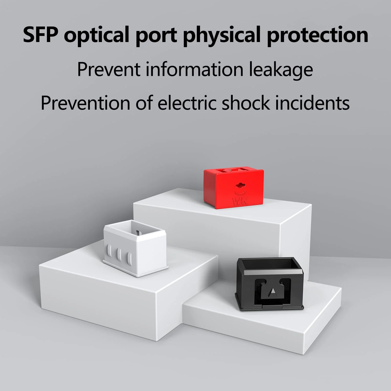 10Pcs SFP Port Lock with 1 Keys,Switch Port Lock/Fiber Port Security Plug,SFP Dust Cap to Prevent Unauthorized Access,Suitable for Data Centers, Server Room,Desktops,Laptops,etc. (Black) Black - Image 5