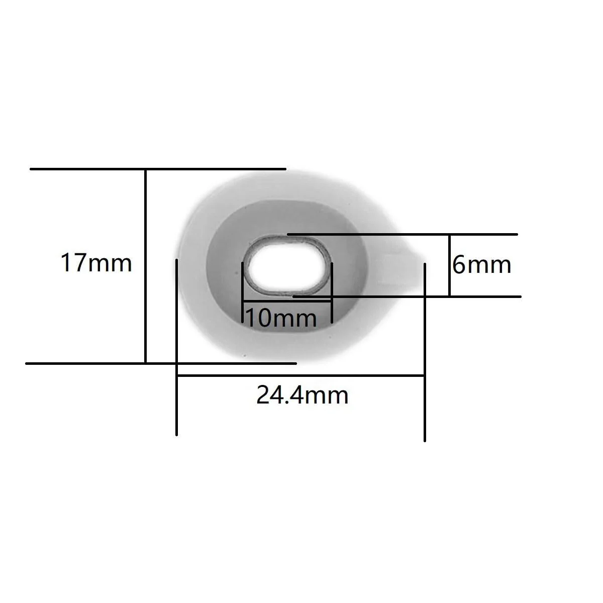 10Pcs Tuba Valve Guide Cushions 17x24.4mm Tuba Valve Positioning Guide Gaskets Brass Instruments Pads Replacement Part Set Repair Tool Accessory Type D - Image 5
