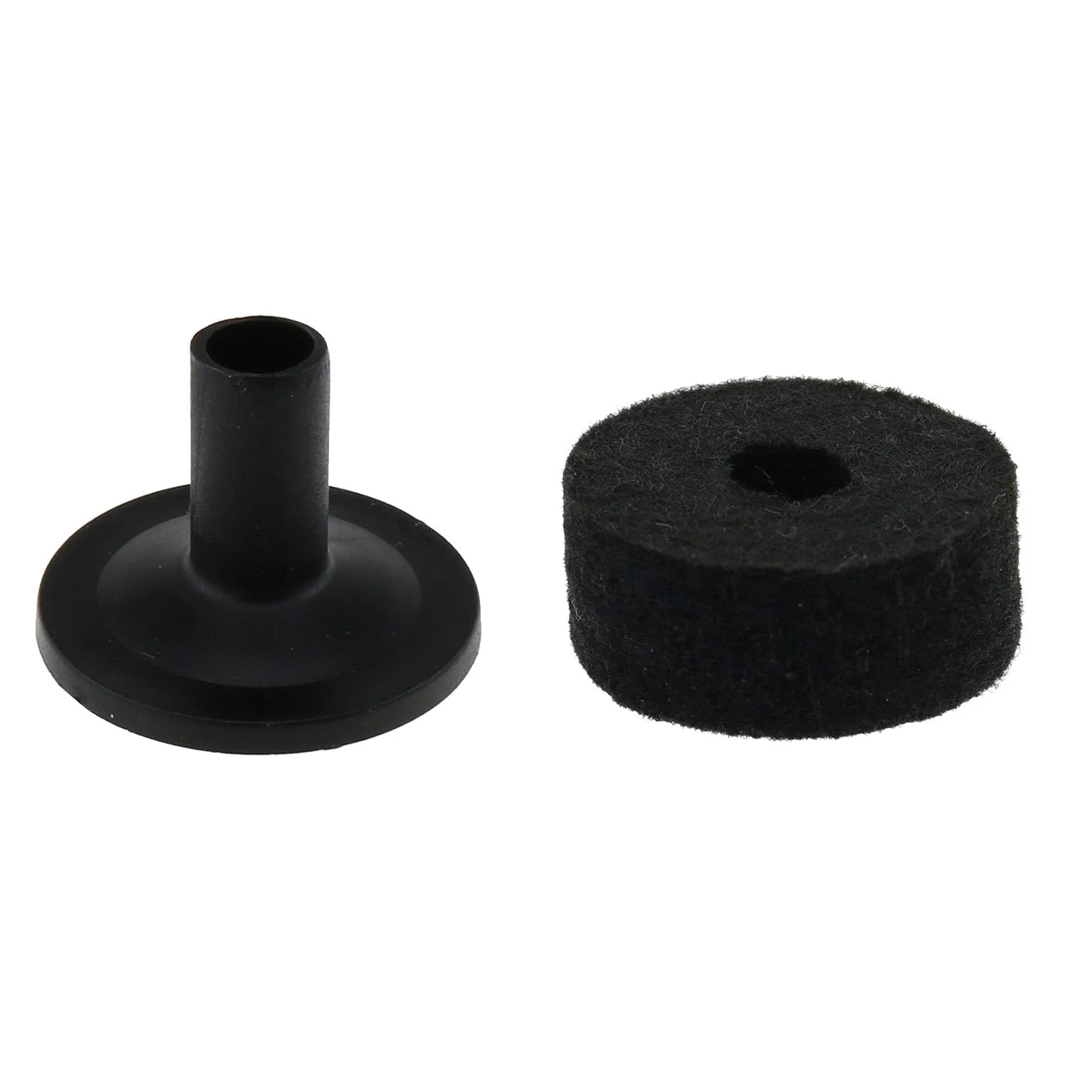 10Sets Cymbal Stand Felt Fisher Kit Plastic Drum Cymbal Stand Sleeves Drum Accessories, Black - Image 3