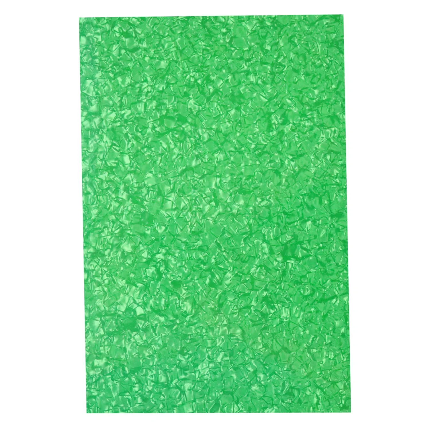 11.6"x17" DIY Guitar Bass Pickguard Blank Material Sheet - Scratch Resistant Backplate for Strat/Tele Guitars & Jazz/P Bass (4Ply Green Pearl) 4Ply Green Pearl - Image 2