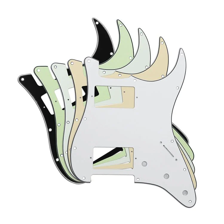 11 Hole Guitar Strat Pickguard HH Humbucker for Fender Standard Stratocaster Modern Style Red Pearl - Image 3
