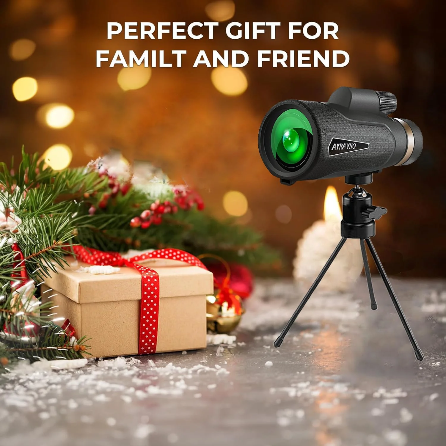 12×60 Monocular Telescope with Smartphone Holder & Upgraded Tripod, High Powered SMC & BAK4 Scope, Birthday Gifts for Men Dad Him Husband Teen, White Elephant Gift, Outdoors Survival Hiking Gear - Image 7
