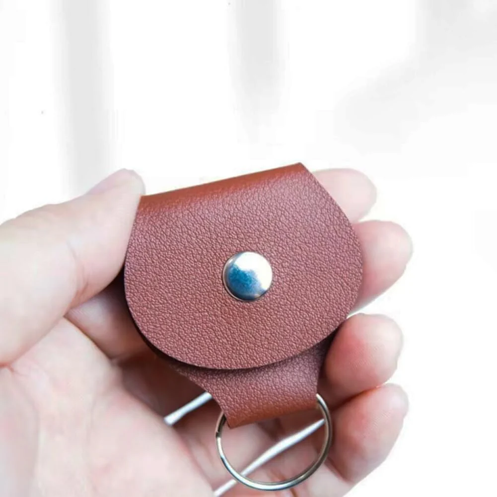 12 PACK Leather Guitar Pick Holder Keychain,Guitar Pick Holder Case Bag,Guitar Key Cases Bag Gift for Guitar Players - Image 5
