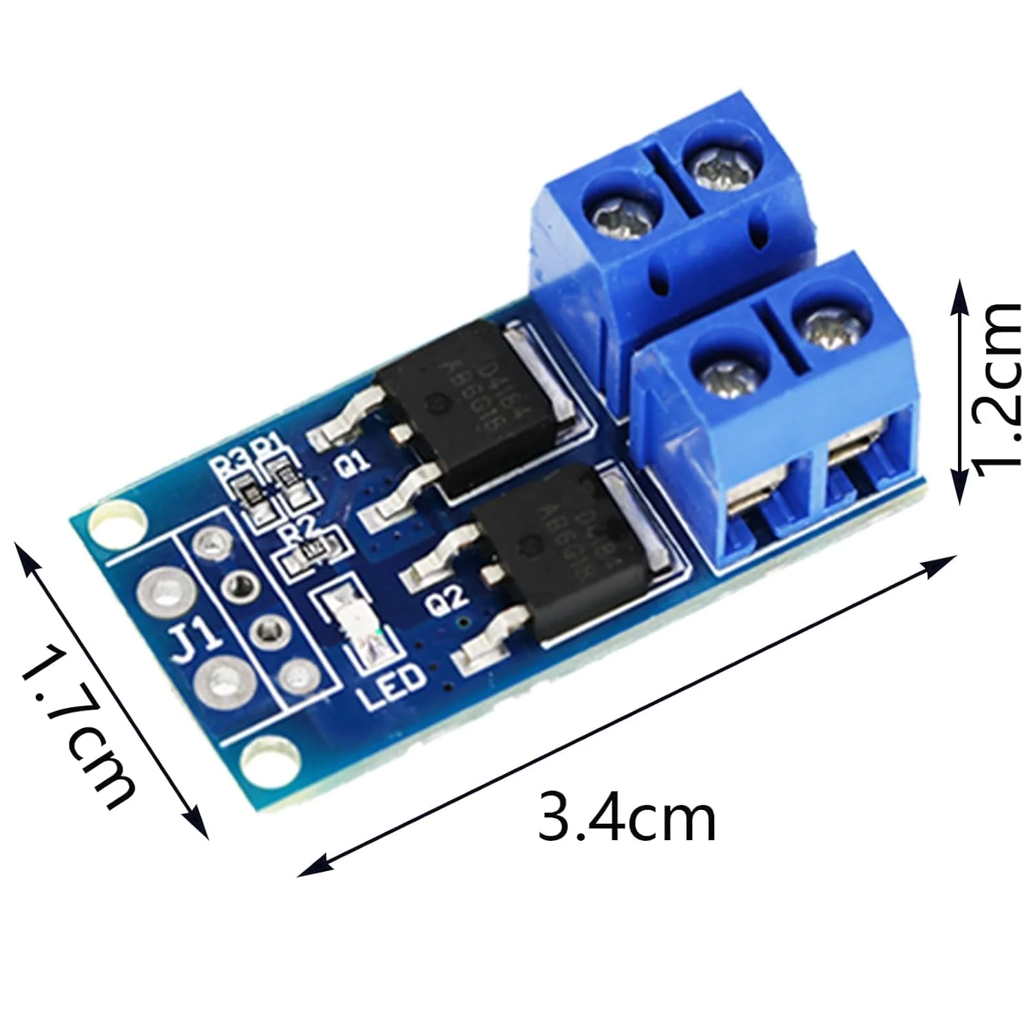 12 Pcs DC 5V-36V 400W FET Trigger Switch Drive Module Board Dual Mosfet Driver Module Dual High Performance Switching Driver Module PWM Controller Switch Panel Driver Module for Ar-duino - Image 2