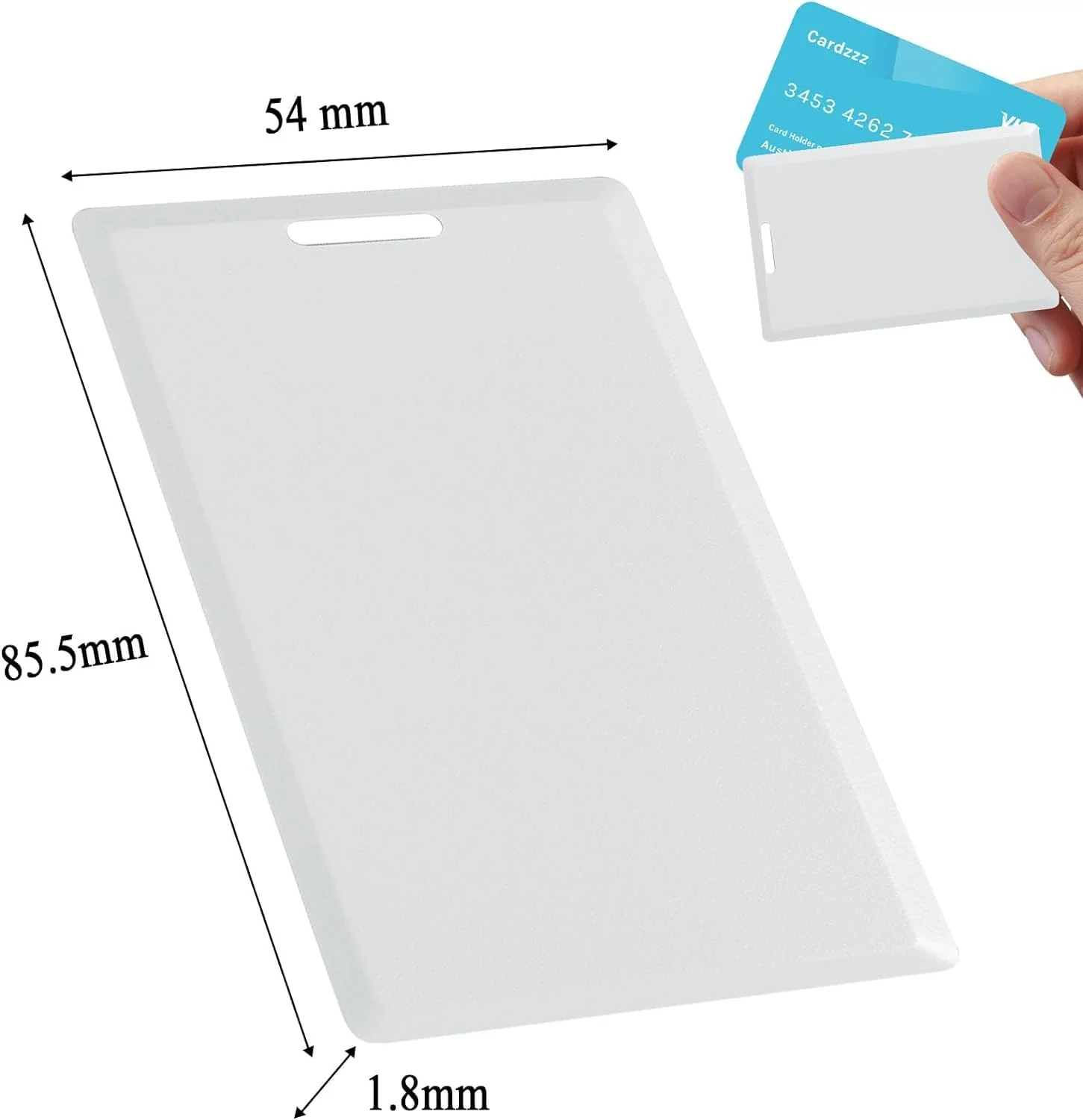 12 PCS T5577 Thick Smart Cards, Contactless 125khz RFID Rewritable Proximity Clamshell Weigand Prox Card, Compatible with 1386 1326 H10301 Format Readers and Keyless Entry Access Control Systems 12 PCS - Image 3