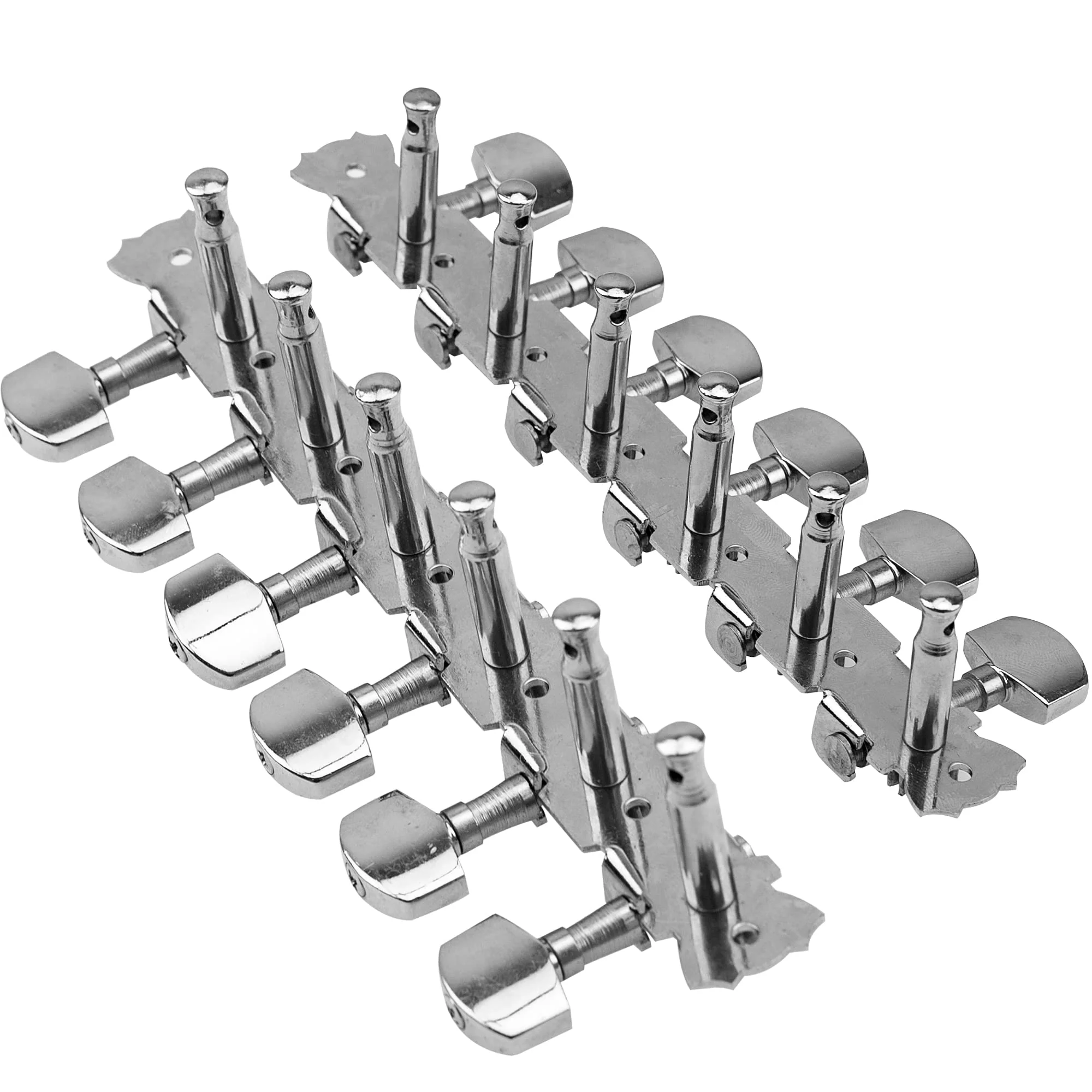 12 String Guitar Metal Tuning Pegs Machine Heads Tuning Keys 6R6L Tuners 1:14 Compatible with 12 String Acoustic Guitars Chrome Plated - Image 2