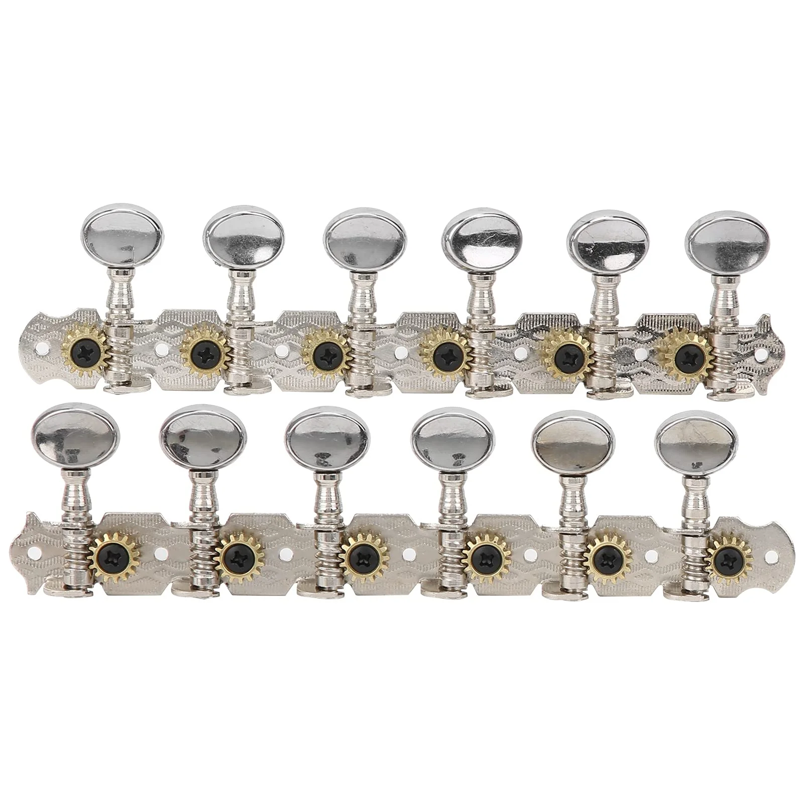 12 String Guitar Tuning Pegs Zinc Alloy Machine Heads for Acoustic Guitar 6L6R Replacement Tuners Folk Classical Instrument Set - Image 6
