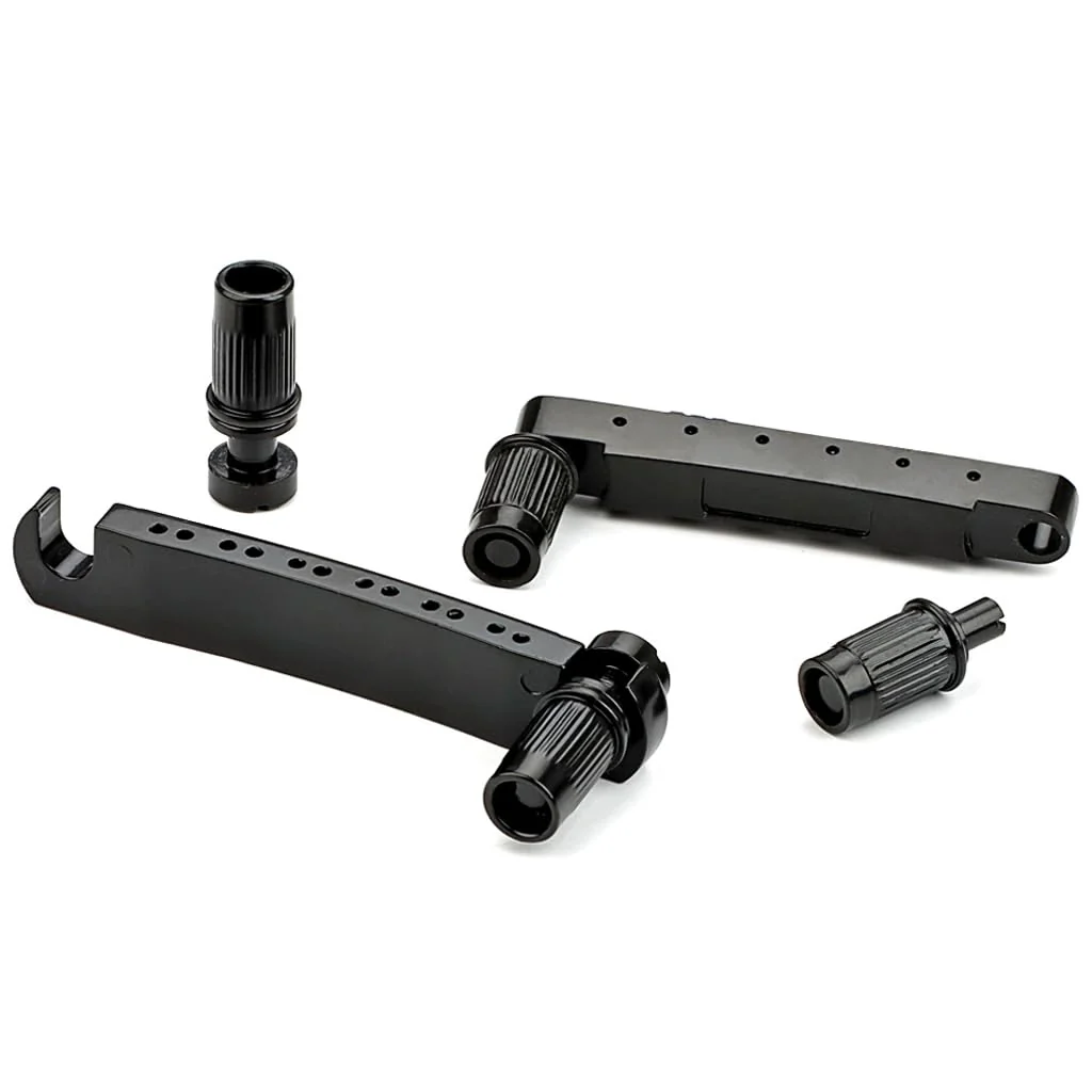 12 String Saddle Tune-O-Matic Bridge & Tailpiece Set For Lp Electric Guitar Parts Black - Image 5