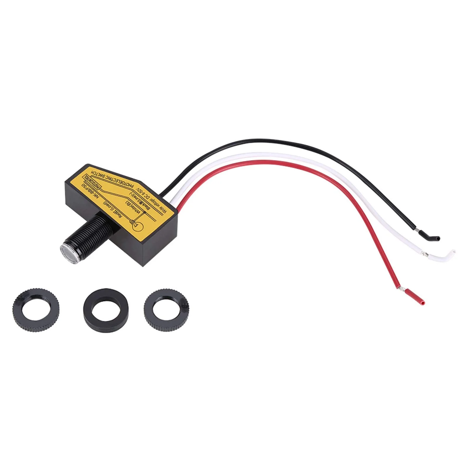 12 V Light Sensor, Twilight Switch 12 V, 12 V, 24 V, 36 V, 48 V Photocell Switch, Mini Light Switch Sensor, Dusk Control Until Dawn, Automatic On and Off, 8 V to 50 V - Image 2