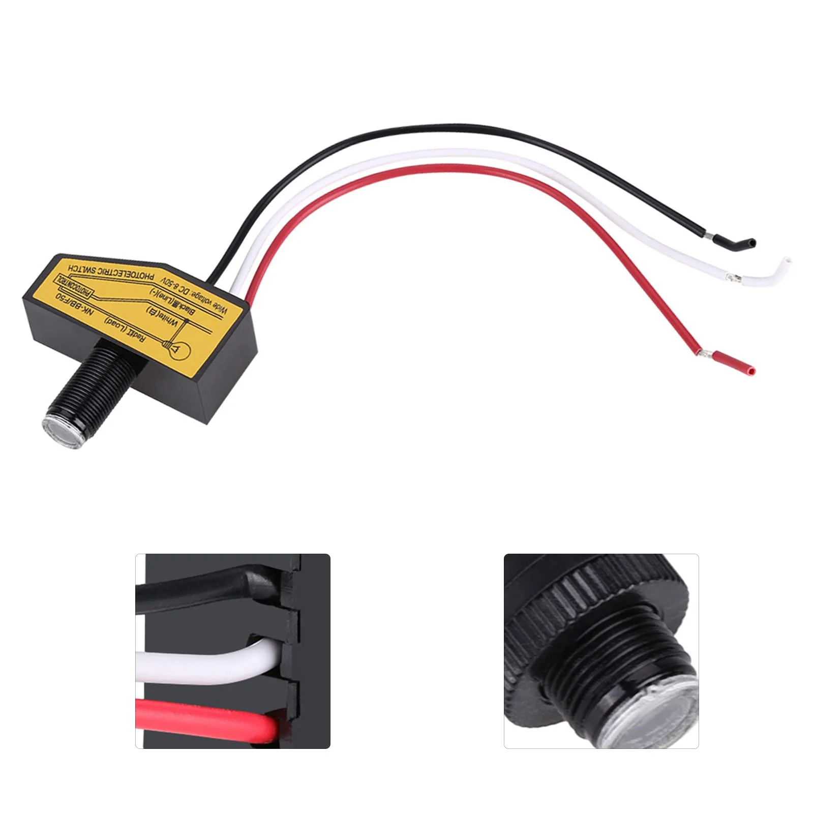 12 V Light Sensor, Twilight Switch 12 V, 12 V, 24 V, 36 V, 48 V Photocell Switch, Mini Light Switch Sensor, Dusk Control Until Dawn, Automatic On and Off, 8 V to 50 V - Image 9