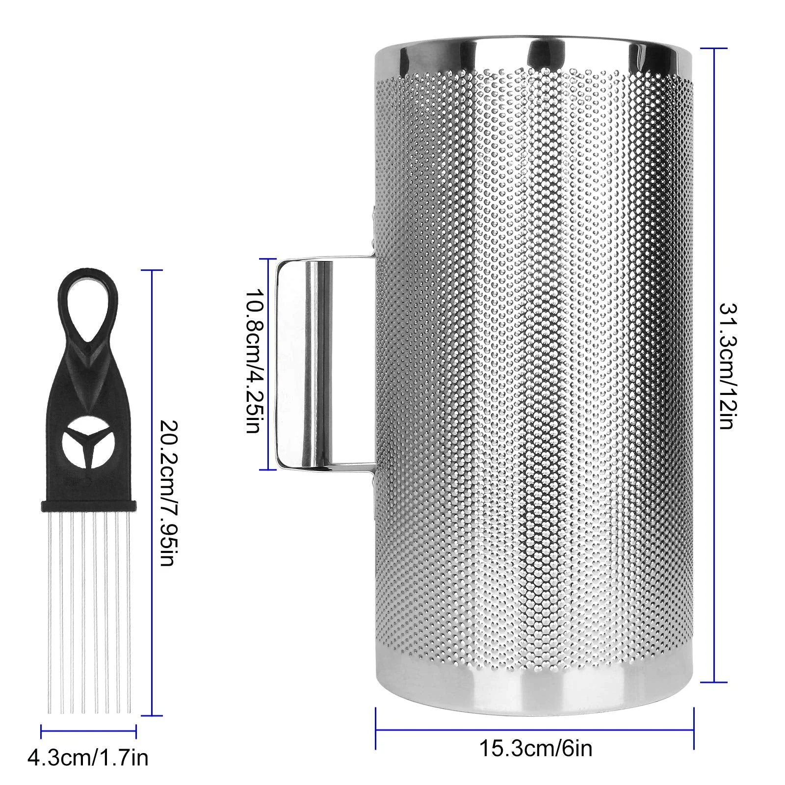 12" x 6" Stainless Steel Guiro Instrument Latin Percussion Metal Guiro Shaker with Scraper Percussion Instrument, Guira Dominicana, Wiro Musical - Image 2