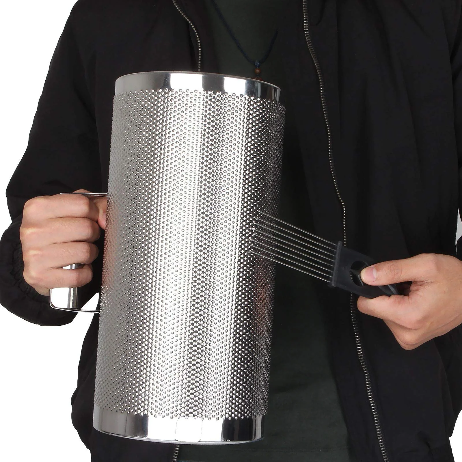 12" x 6" Stainless Steel Guiro Instrument Latin Percussion Metal Guiro Shaker with Scraper Percussion Instrument, Guira Dominicana, Wiro Musical - Image 7