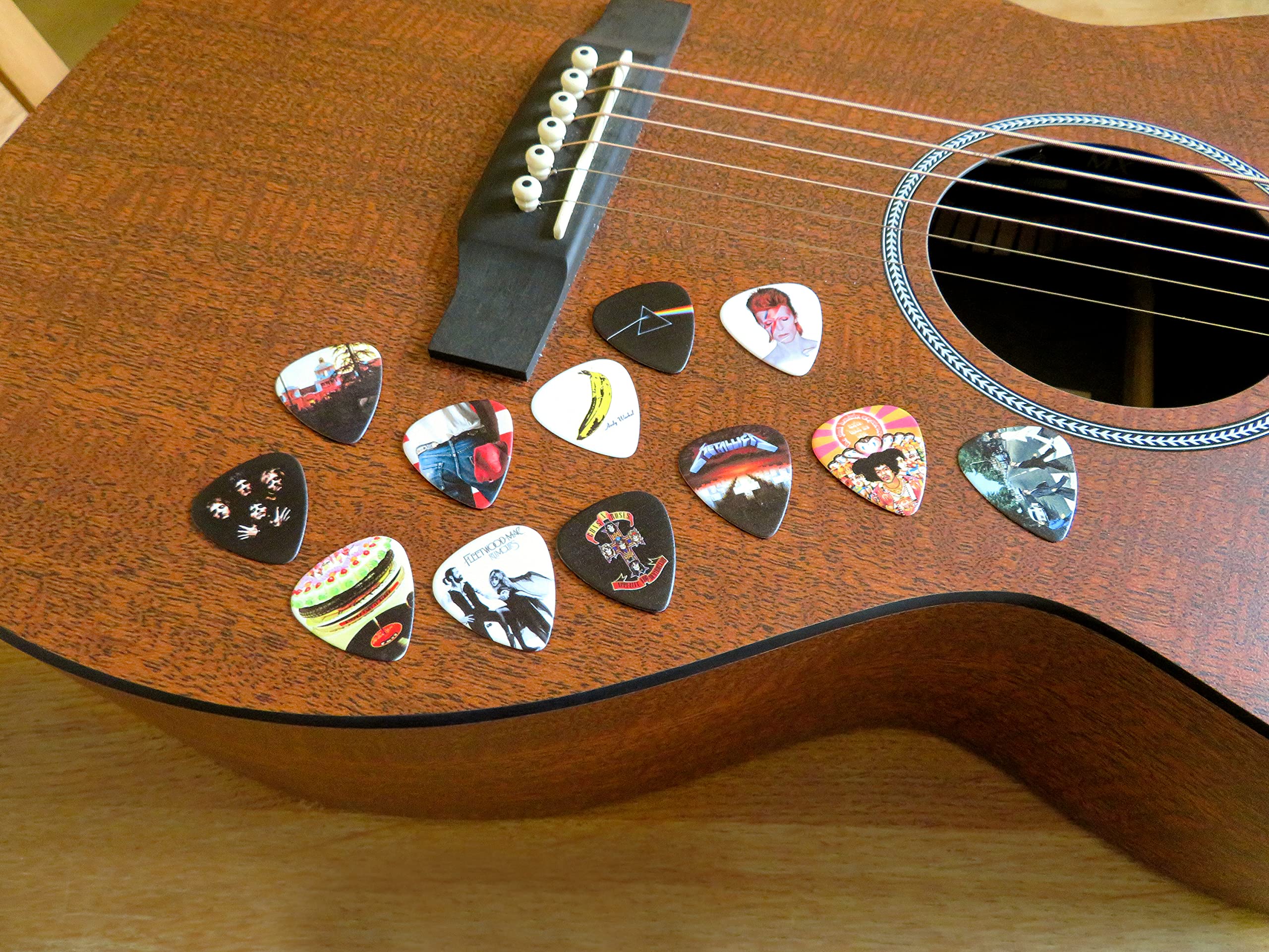 12 x Classic Albums Guitar Pick Set. Guitar Plectrums For Every Guitarist. Double Sided Printing. Picks Sized 0.46, 0.71, 0.81, 0.88, 0.96 And 1.2 mm Included (Set 1) - Image 6