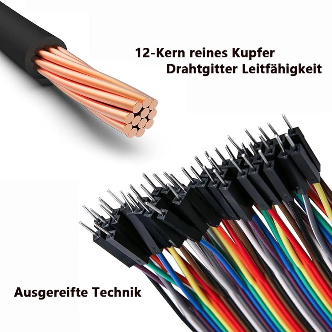 120 Pin Jumper Wire 40 x 10 cm, 40 x 20 cm, Male to Female, Male to Male, Female to Female Jumper Wires Breadboard, Cable Jumper 28AWG Wire Bridges for M2M/F2M/F2F Arduino - Image 4