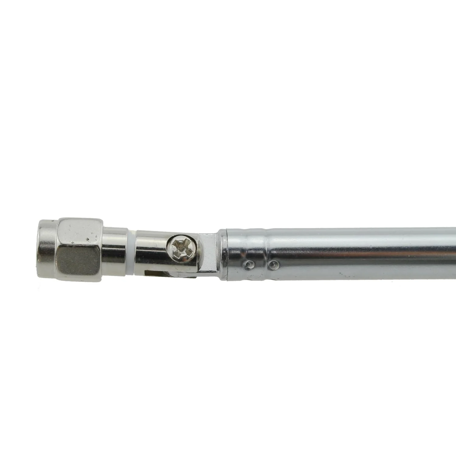 120mm/4.72inch SMA Male Connector Telescopic Antenna Silver SMA Head Tie Rod Telescopic Antenna for SMA Female Adapter TV and Radio and Remote Control - Image 4