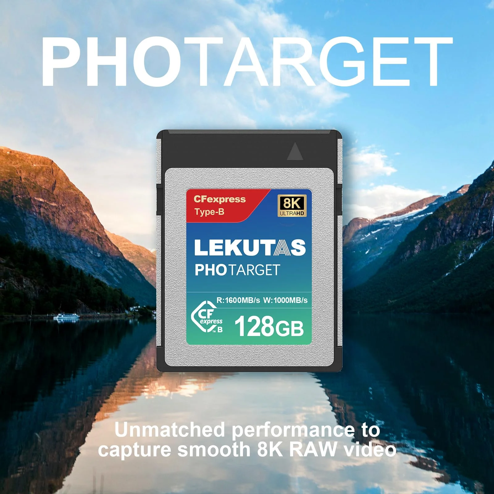 128GB CFexpress Type B Memory Card, R1600MB/s W1000MB/s CFX xqd Cards Type B for Cameras 8K RAW, Compatible with Nikon Z6/Z7/Z9/D6/D850, Canon EOS-1DXMark III/EOS-R5, S1/S1R, DJI Ronin 4D 128GB - Image 2