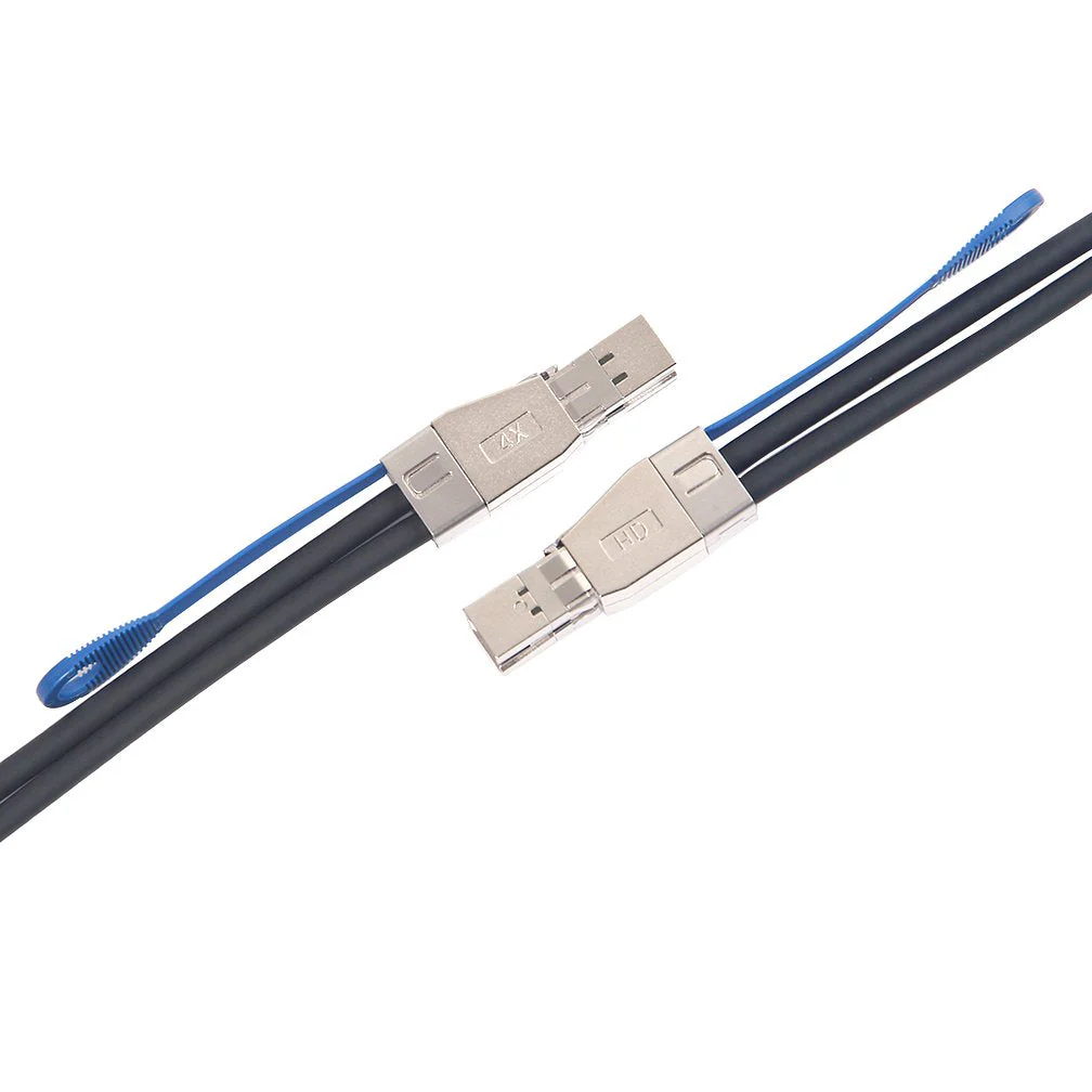 12G Mini SAS HD SFF-8644 to SFF-8644 SAS3.0 Cable, for Hard Disk Server, SAN, Raid Card, 100-Ohm, 1-m(3.3ft) 1m - Image 2