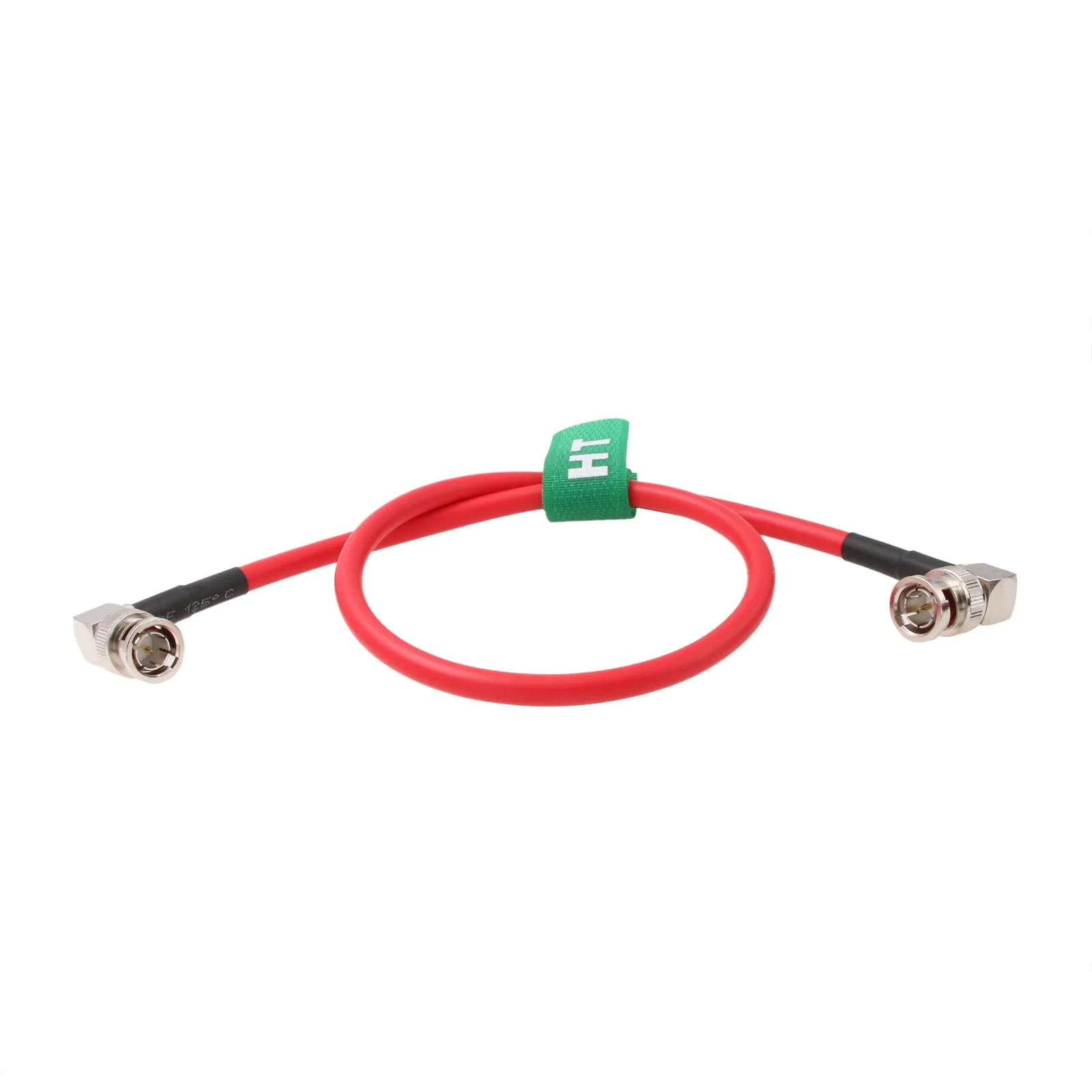 12G SDI Raw 4K 60p Video Cable Right Angle BNC Coaxial Shielded for Sony FS7 FX9 FX6 Alexa DSMC2 Camera Blackmagic SmallHD Atomos Monitor (50cm, Red) - Image 4
