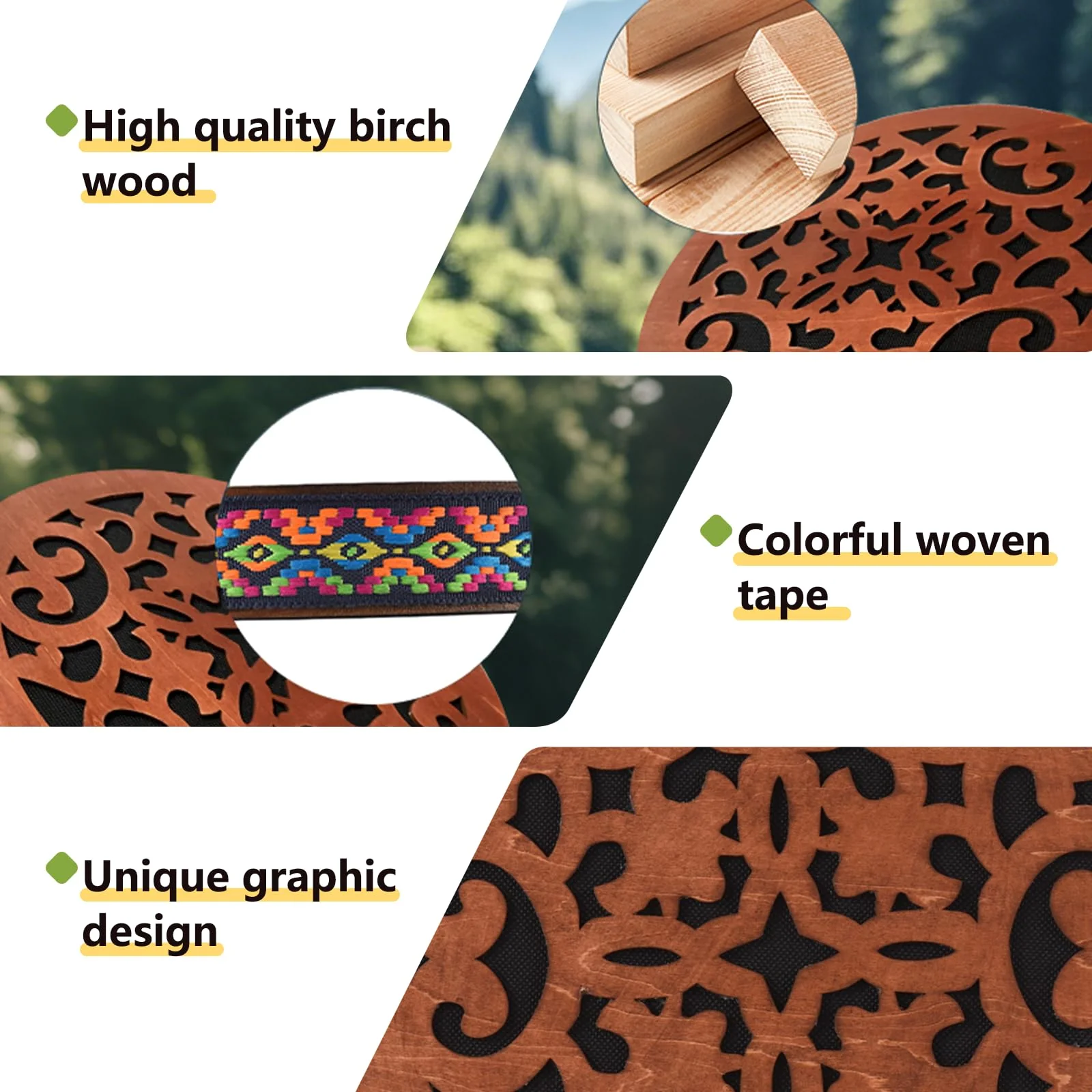12INCH Ocean Drum,Water Stream Drum,Rain Disk "Water-Fall",Sound Healing,Onomatopoeic Wooden Drum For Performance Accompaniment 12 INCH - Image 5