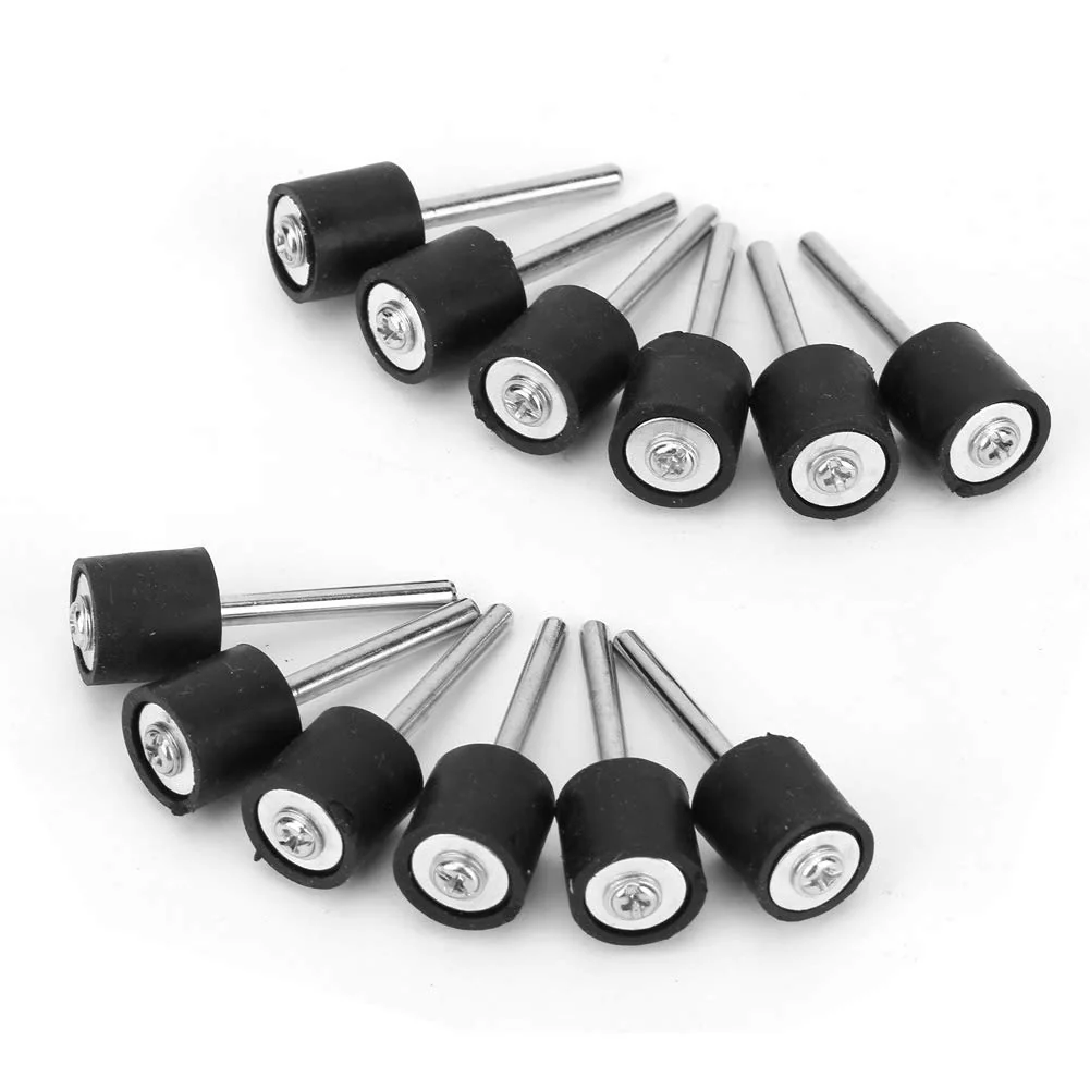 12pcs Drum Rubber Stand Sleeve Iron Polishing Grinding Drum Holder Rubber Mandrel 1/8" Shank Grinding Sleeve for Electric Rotary Tool Attachments - Image 7