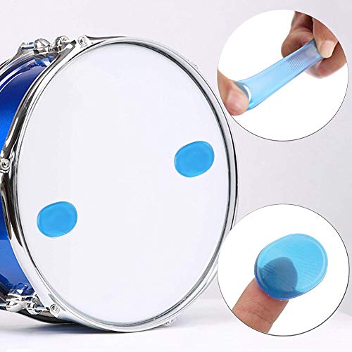 12Pcs Silicone Drum Dampeners Gel Pads,Drum Damper for Drums Tone Control - Image 2