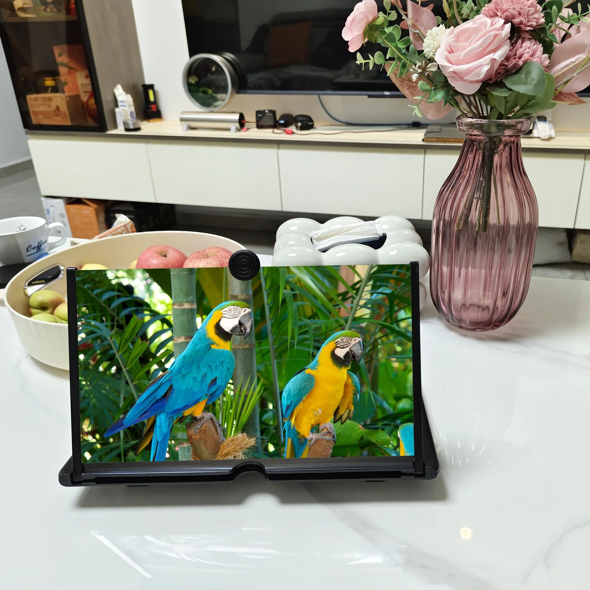 12"Screen Magnifier Amplifier,3D HD Mobile Phone Magnifier Projector Screen for Movies,Videos,and Gaming.Foldable Mobile Phone Holder with Screen Magnifier,Supports All Smartphones,A Smart Gift（Black) Black - Image 5
