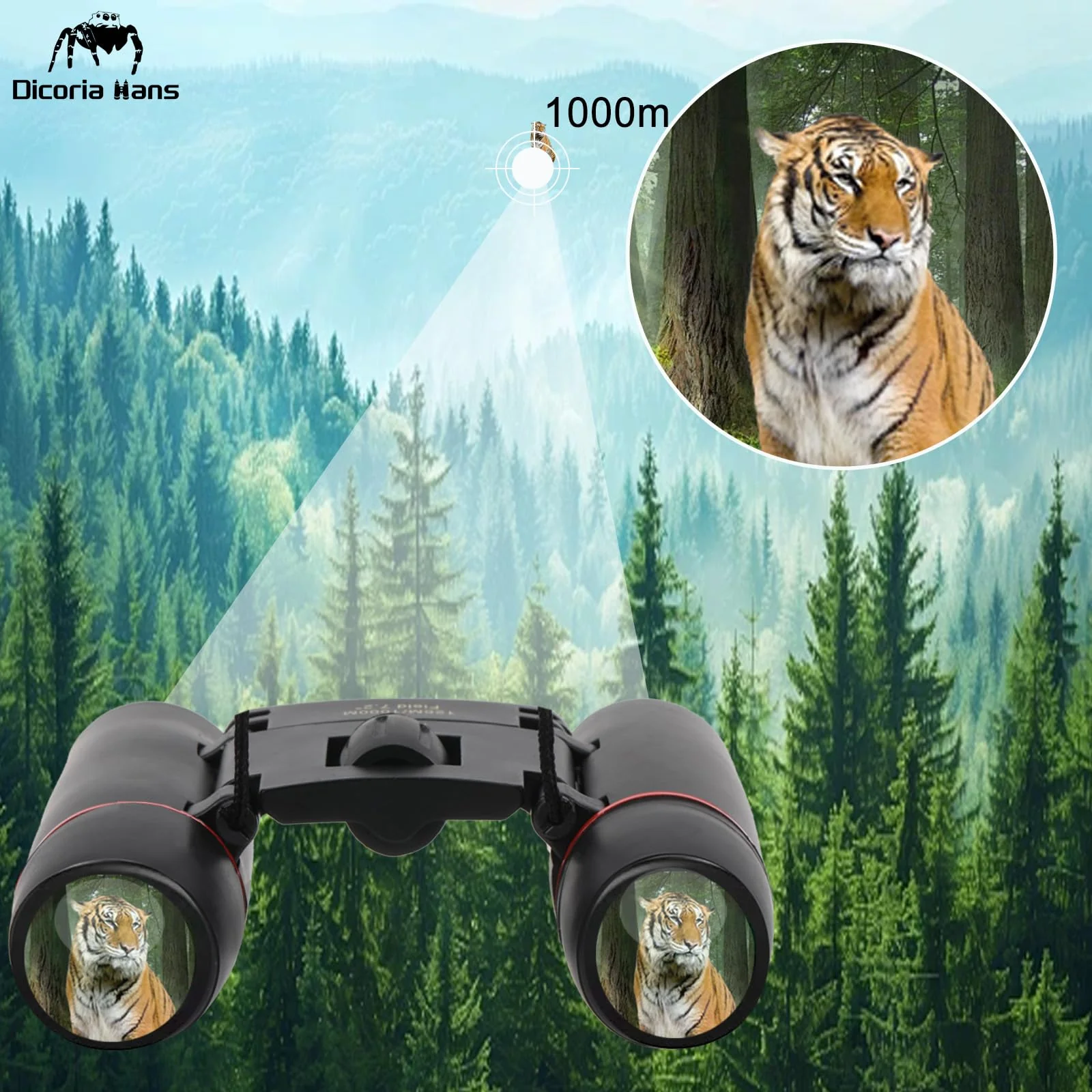 12x25 Small Binoculars for Adults and Kids, Compact Lightweight with BAK4 Prism, Easy Focus Wide View for Bird Watching, Travel, Sightseeing, Concert, Theater, Sports 12x25 - Image 5