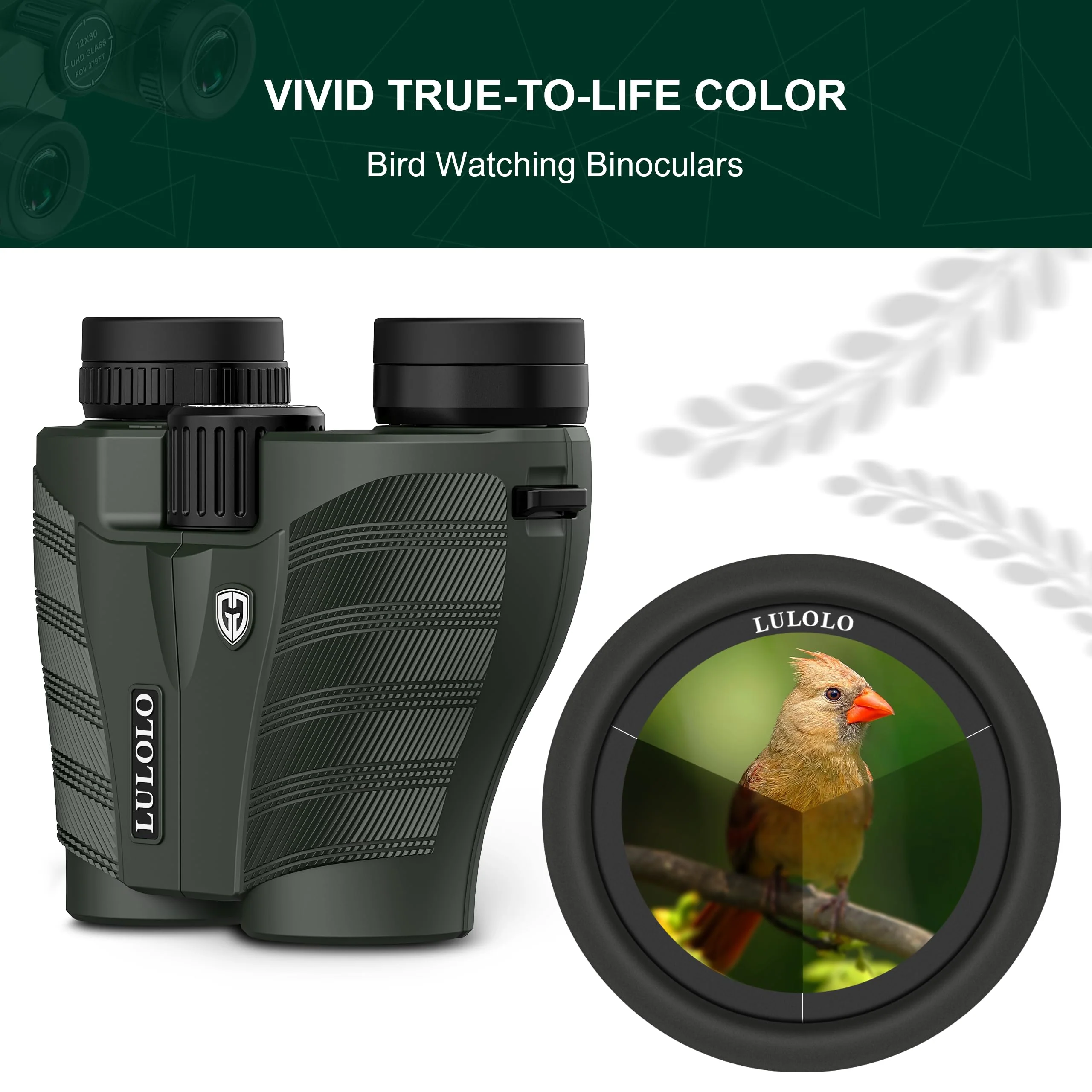12x30 Compact HD Binoculars for Adults and Kids High Powered - Large View Binoculars with Clear Low Light Vision - Super Bright Lightweight & Waterproof Binoculars for Bird Watching Travel Hunting - Image 3