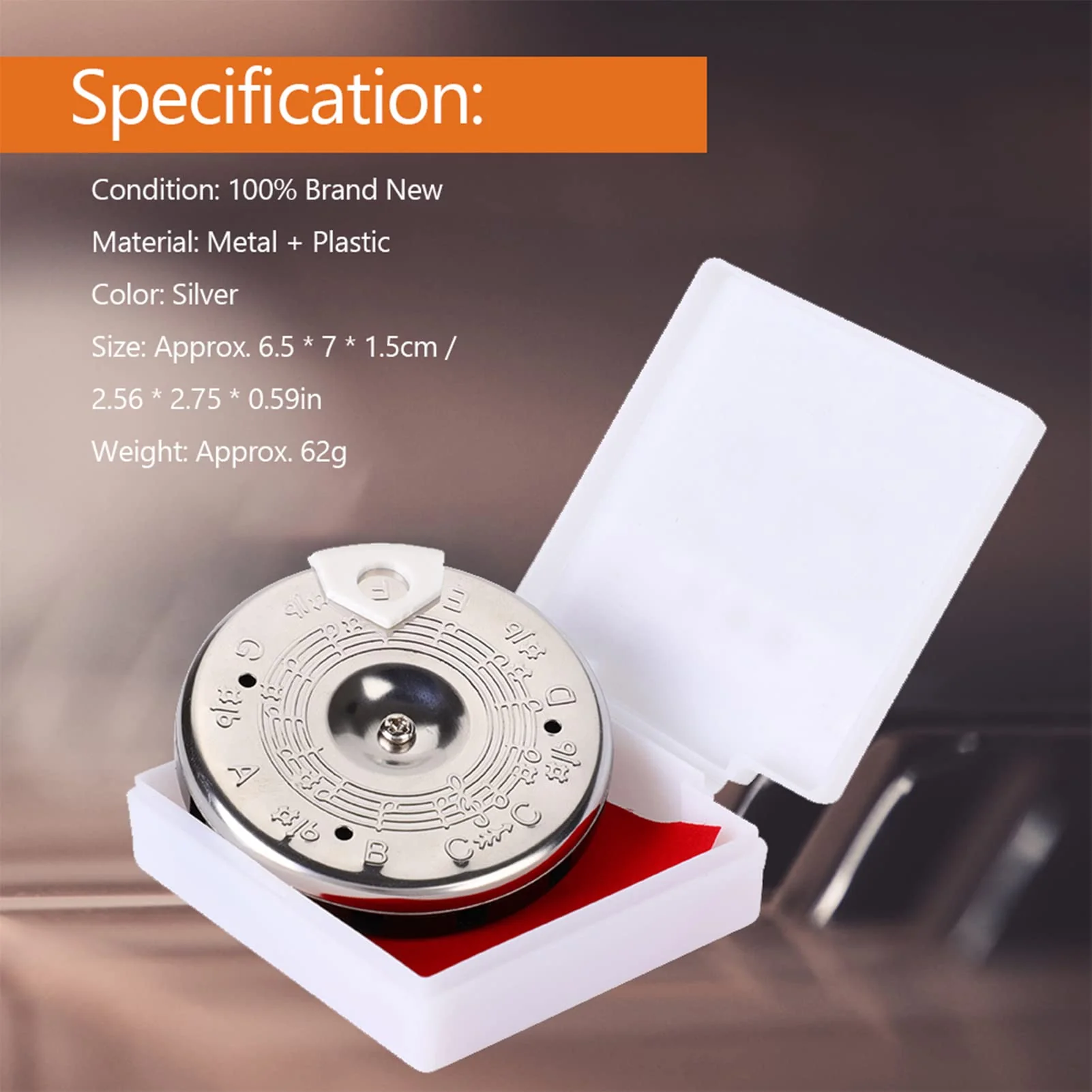 13 Tone Pitch Pipe, Sensitive Chromatic Pitch Pipe Tuner, with Storage Box, for Guitar Bass Violin Ukulele Chromatic Tuning - Image 4