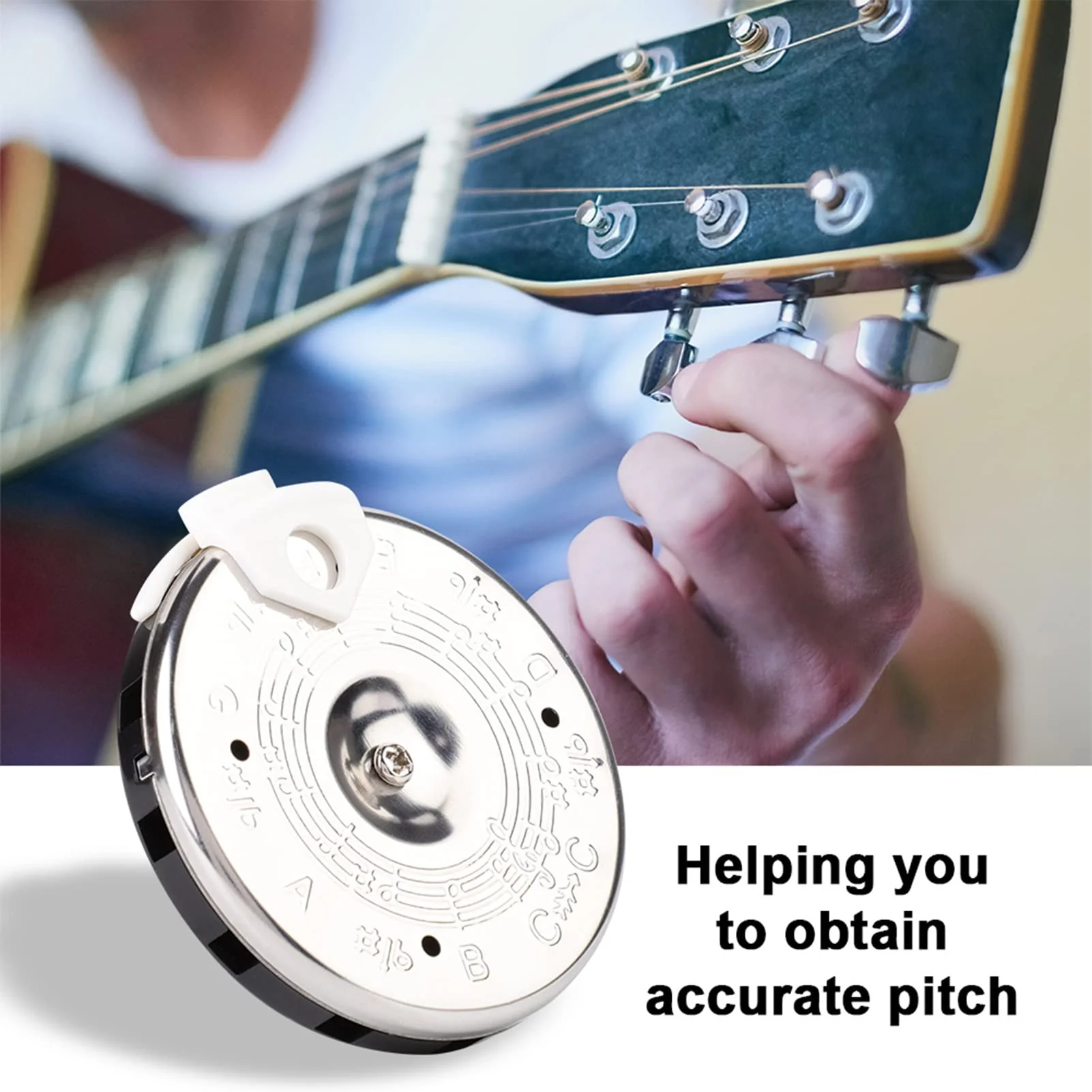 13 Tone Pitch Pipe, Sensitive Chromatic Pitch Pipe Tuner, with Storage Box, for Guitar Bass Violin Ukulele Chromatic Tuning - Image 5