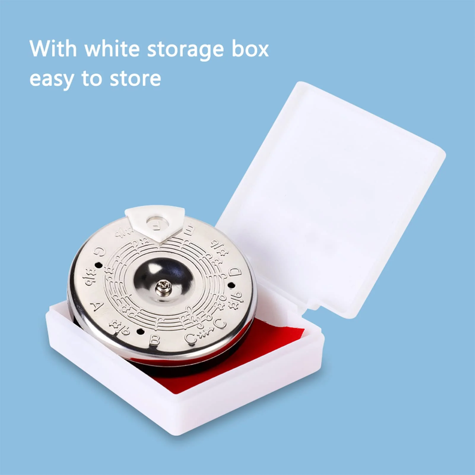 13 Tone Pitch Pipe, Sensitive Chromatic Pitch Pipe Tuner, with Storage Box, for Guitar Bass Violin Ukulele Chromatic Tuning - Image 6